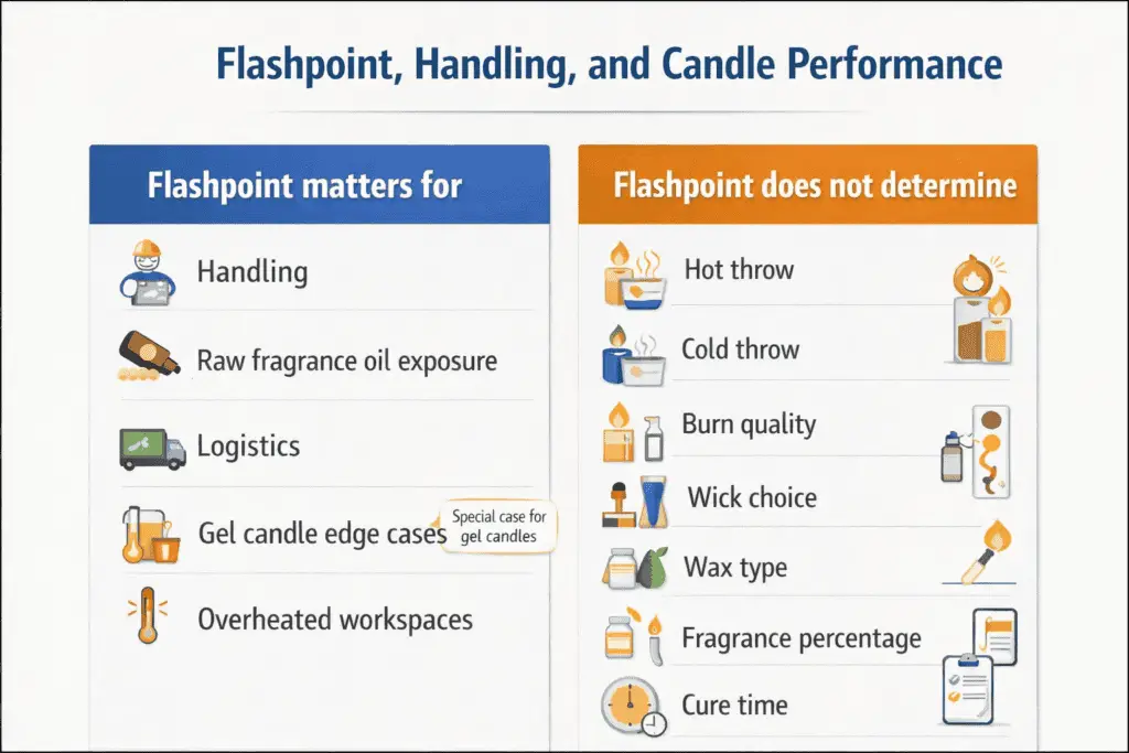 flashpoint handling and candle performance comparison