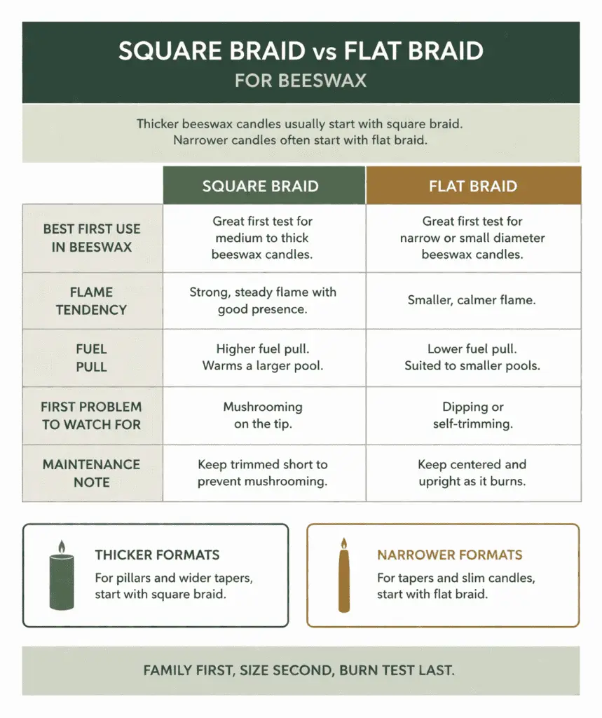 beeswax braid comparison and format fit