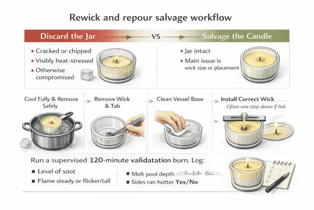 rewicking steps and salvage decision guide