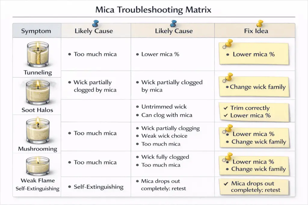 Candle Dye & Coloring + Failure log + Symptom→Cause→Fix