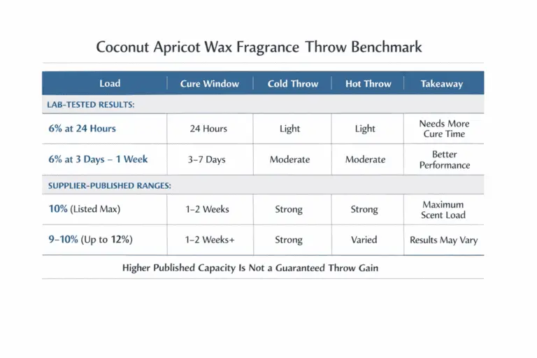 coconut apricot fragrance load and throw benchmark
