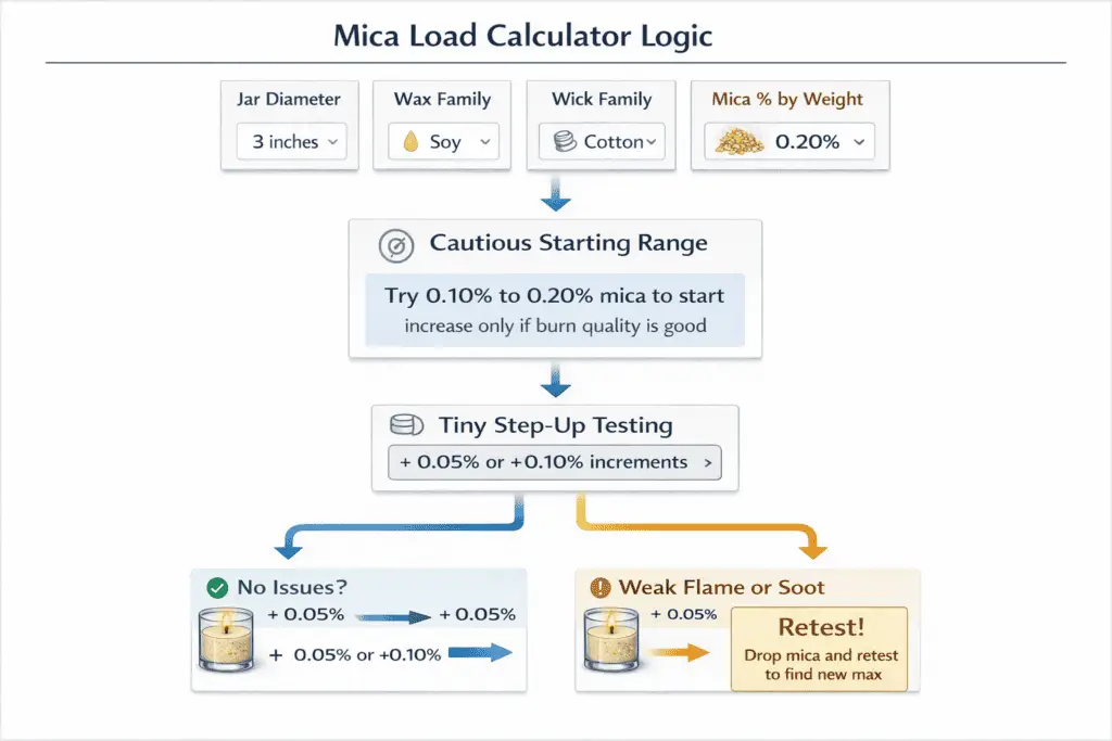 Candle Dye & Coloring + Mica calculator + Inputs/outputs UI