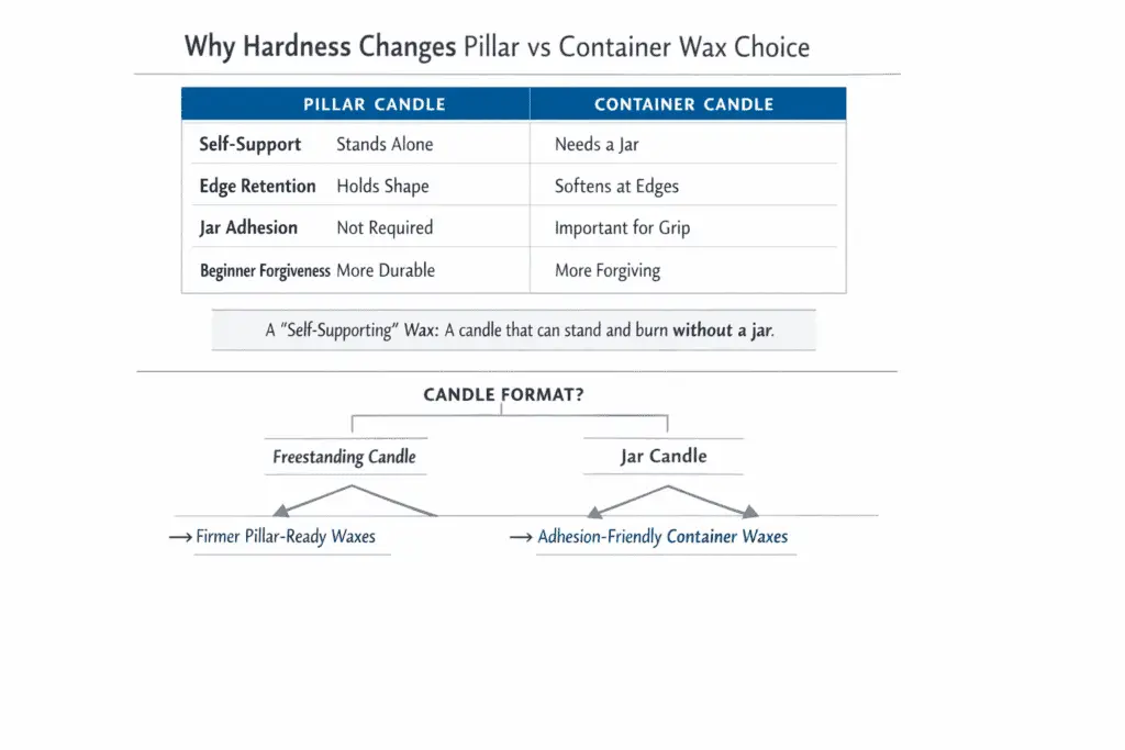 pillar hardness and container adhesion comparison