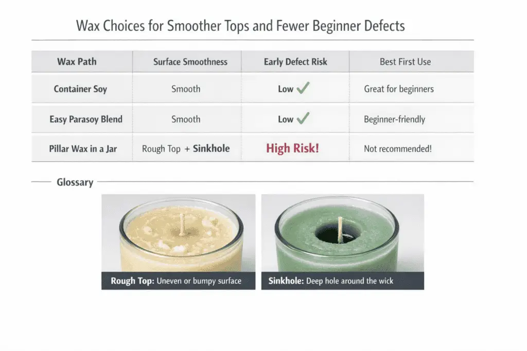 rough tops and sinkholes wax comparison