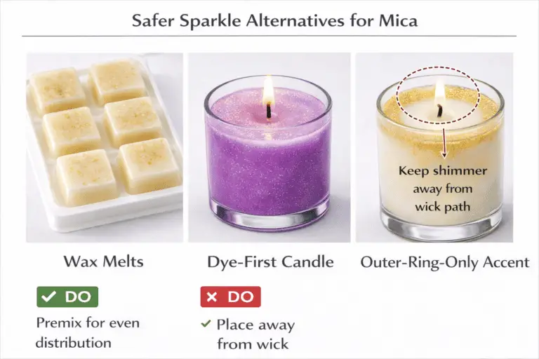 Candle Dye & Coloring + Shimmer finish + Low vs high load