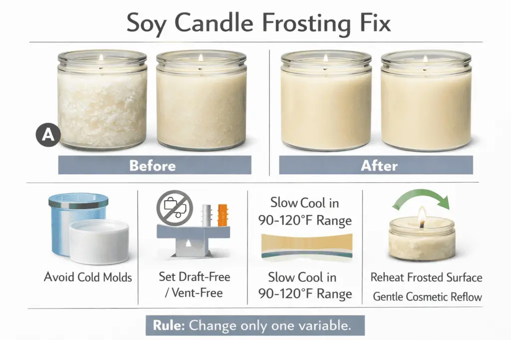 soy frosting and slow cooling control