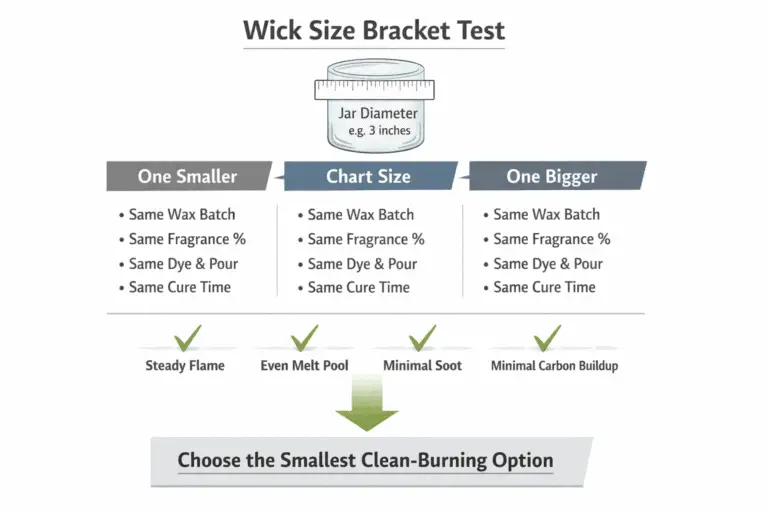jar diameter and three-wick bracket test