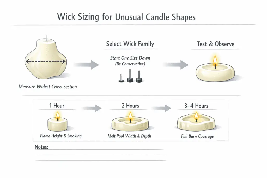 widest cross section and wick test checkpoints