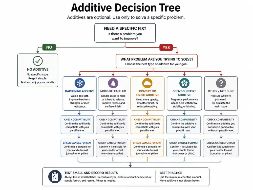 candle additives and format decision tree