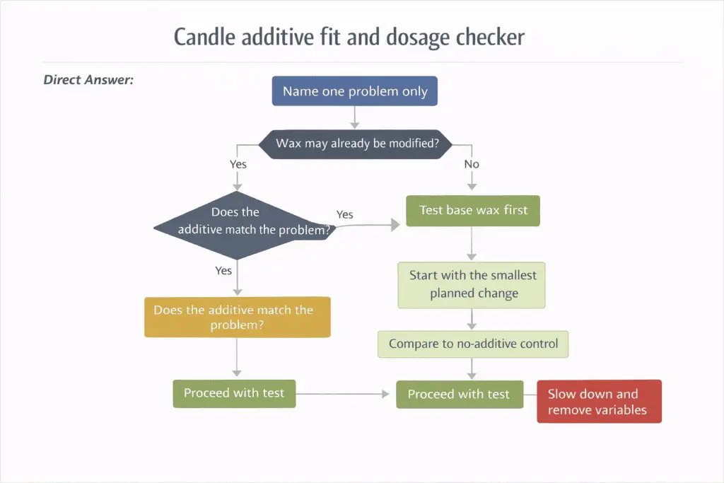 candle additive fit and dosage checker