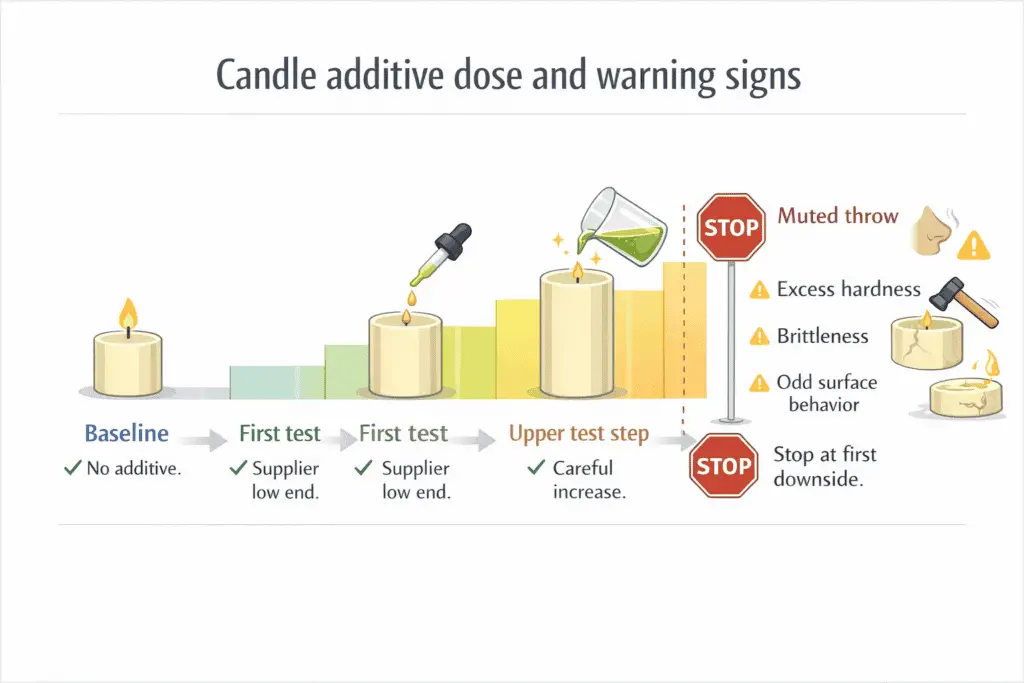 candle additive dose and warning signs
