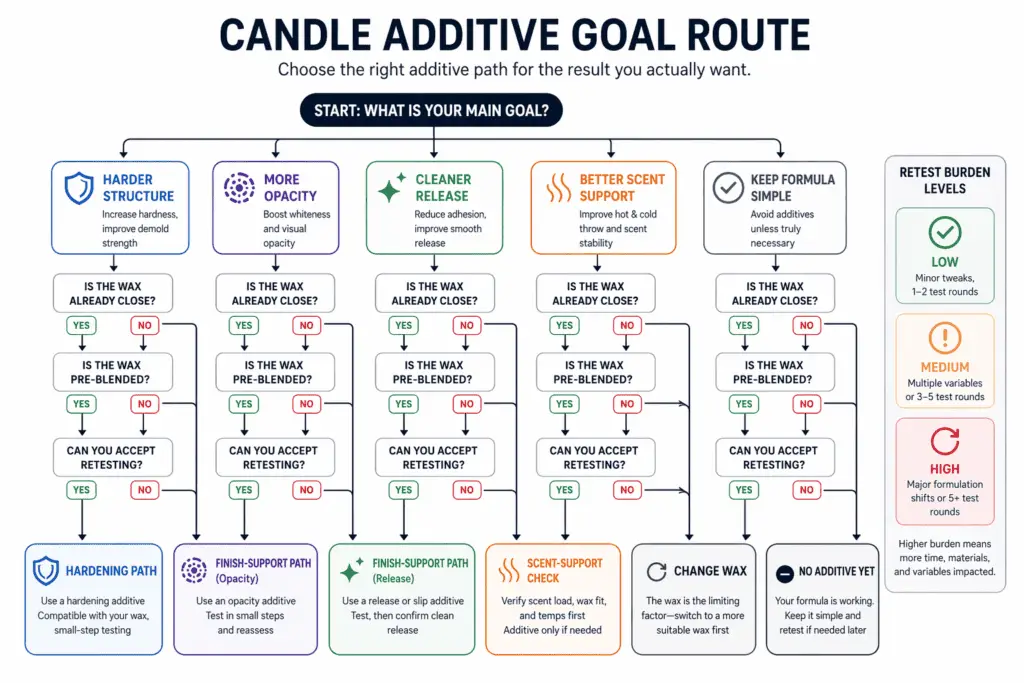 candle additive goals and route choices