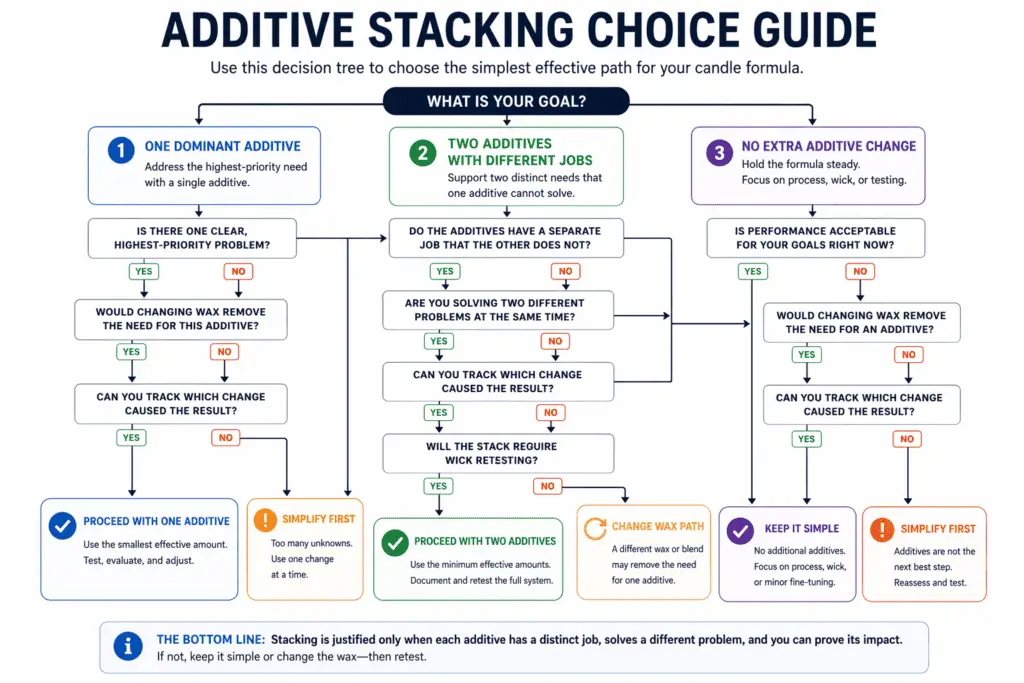additive stacking and formula simplicity
