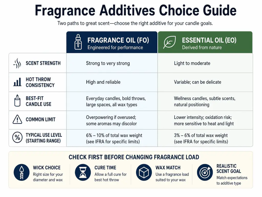 fragrance oils and essential oil choices