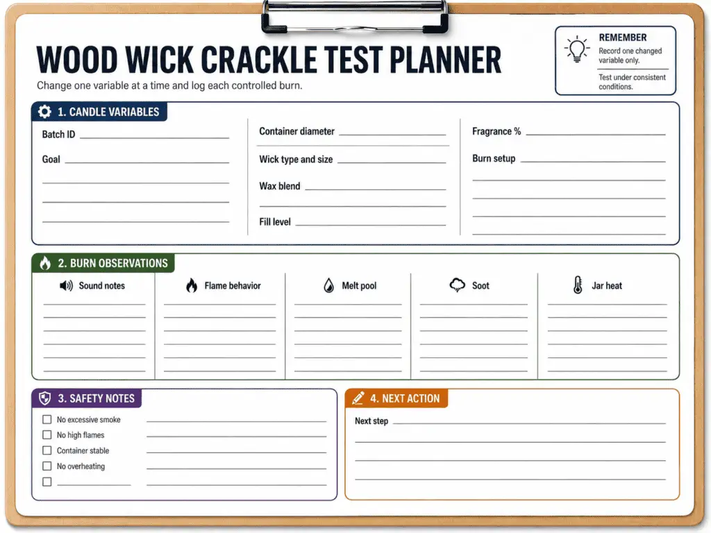 crackle test planner and burn notes