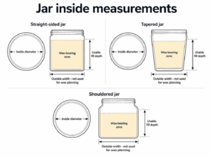 inside diameter and usable fill depth