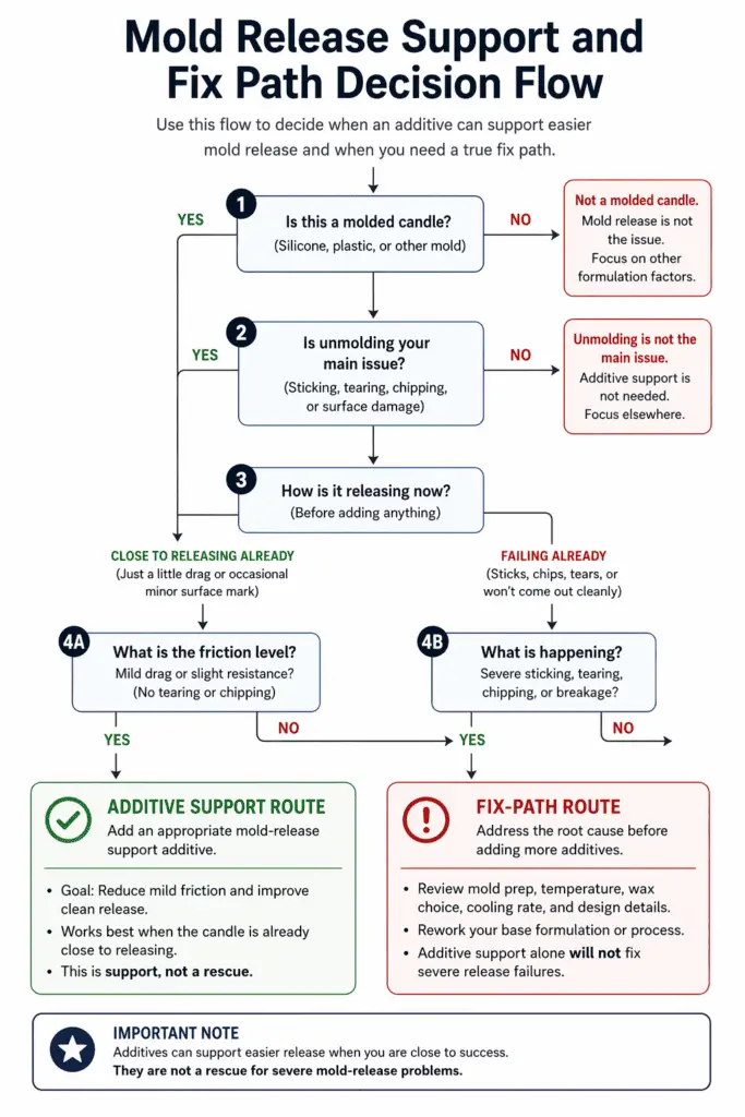 mold release support and fix path decision flow