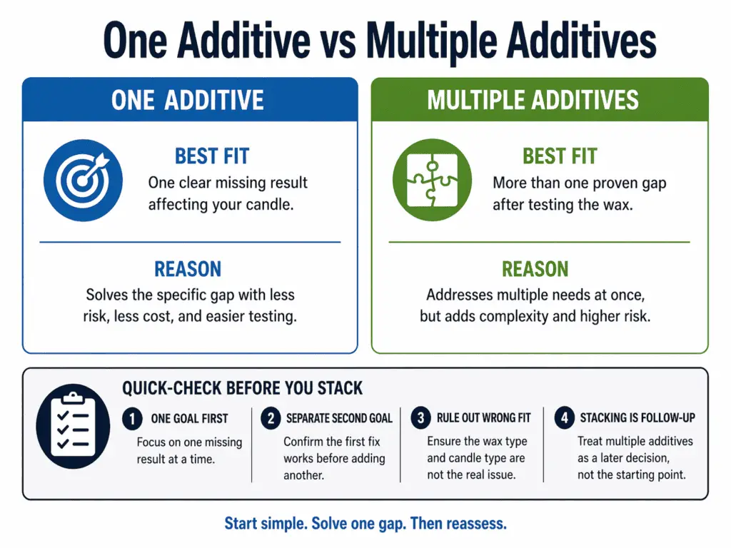 one additive and multiple additive decision paths