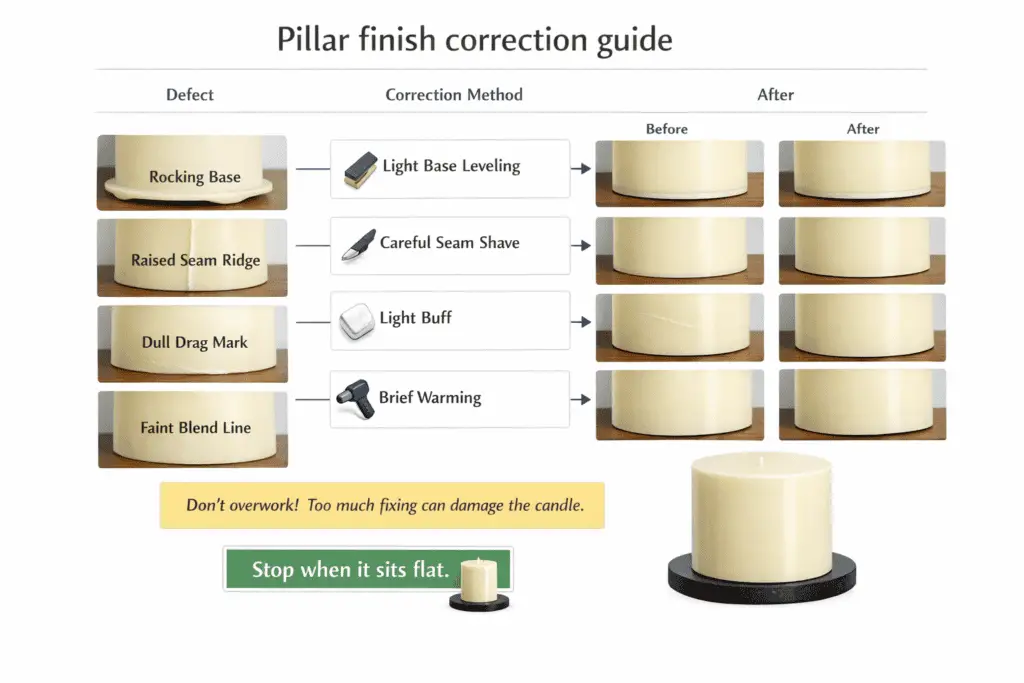 pillar finish defects and correction methods