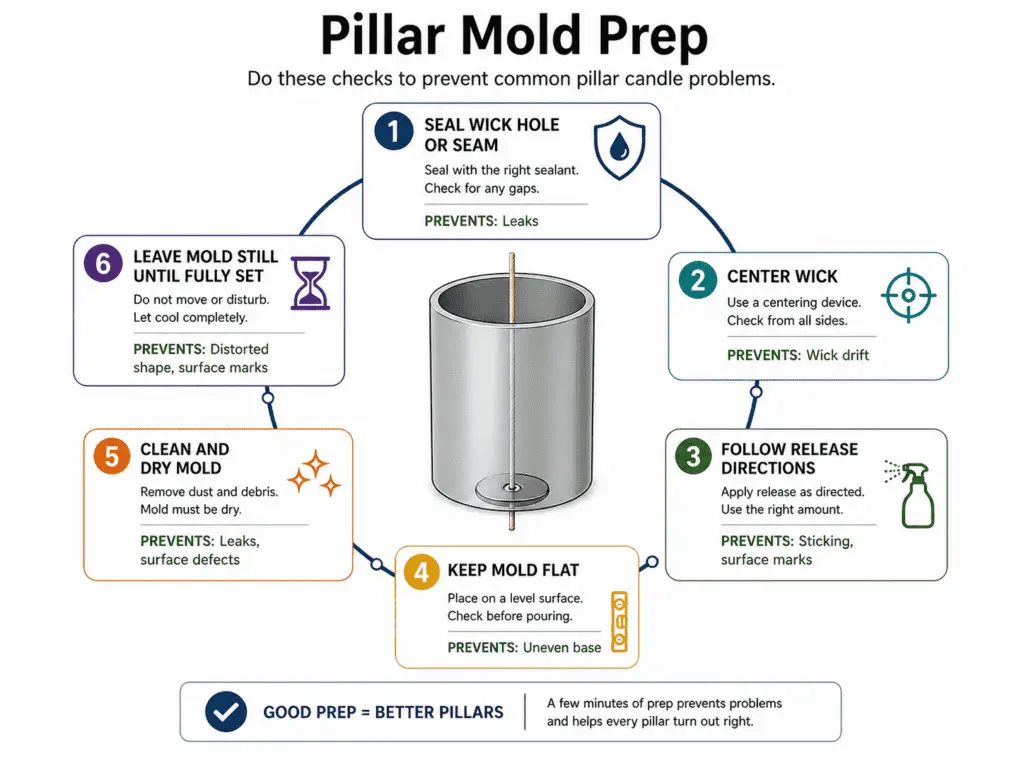 pillar mold prep and leak fixes