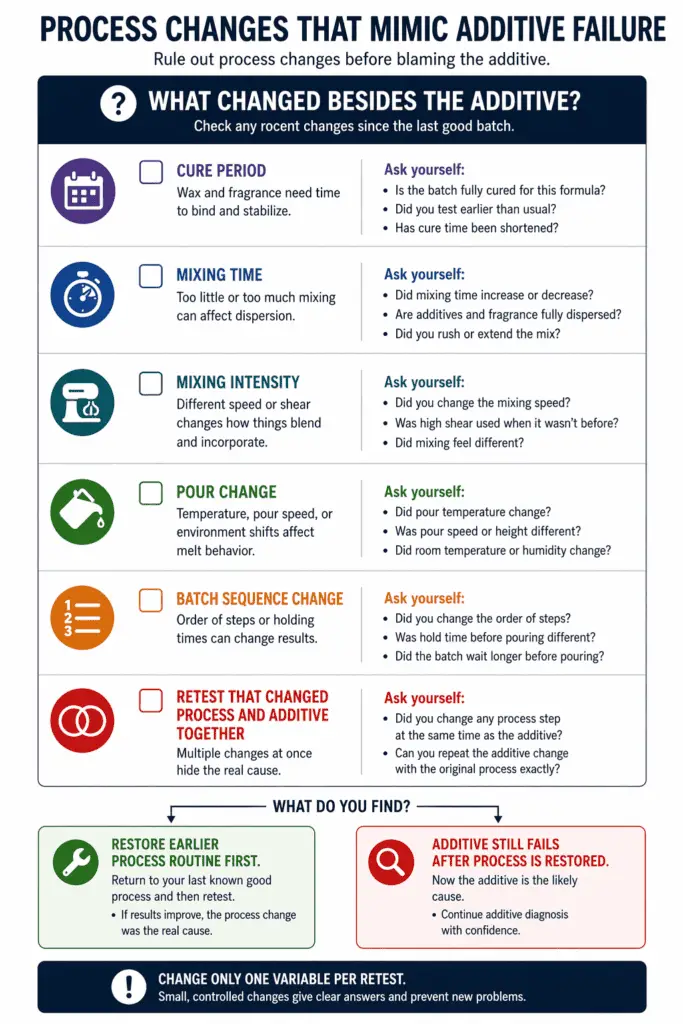 process confounders and additive blame check