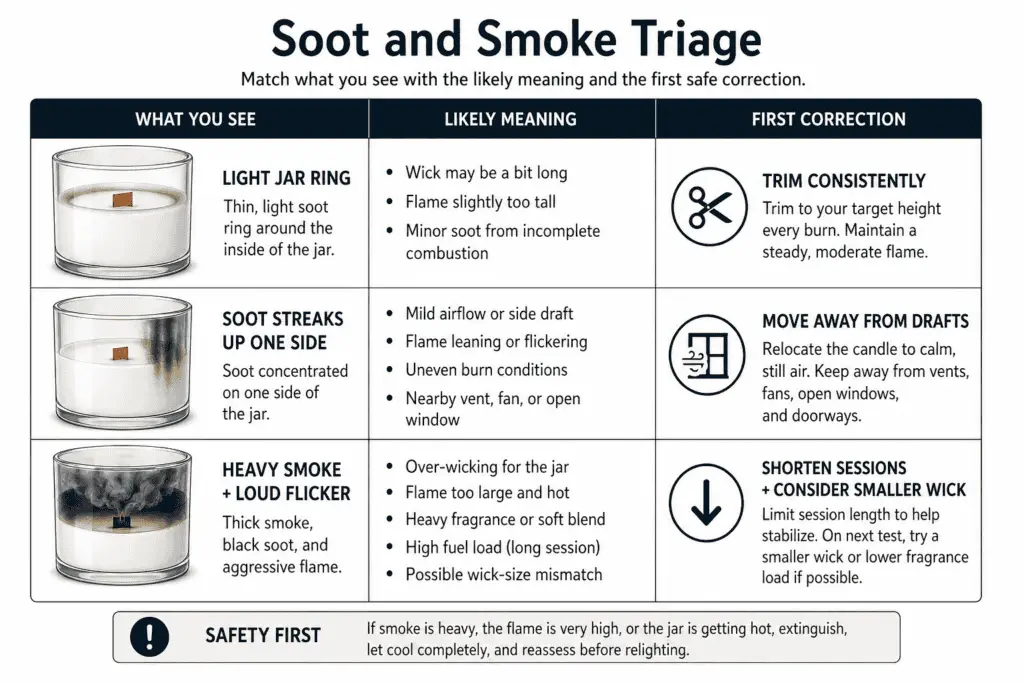 soot smoke triage and draft checks