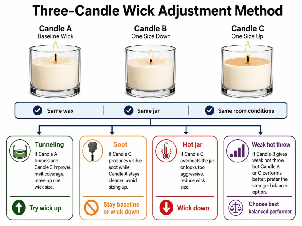 baseline wick and test candles
