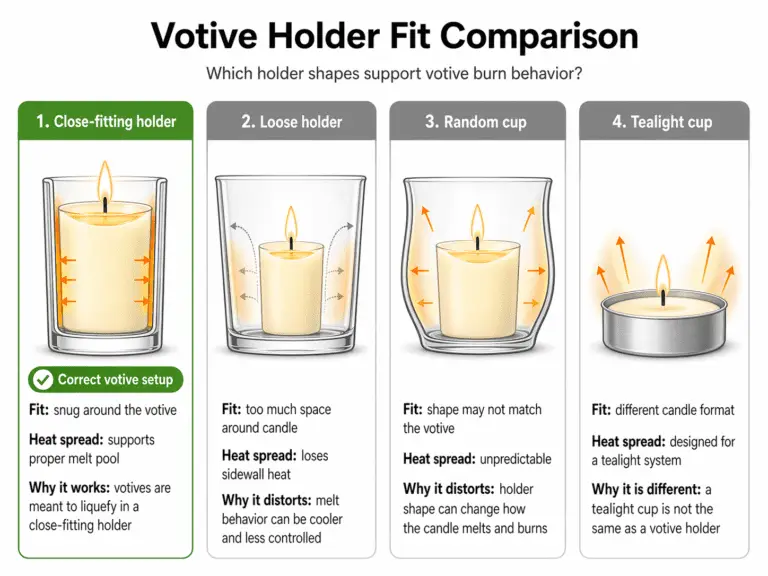 close-fitting votive holder and loose cup comparison