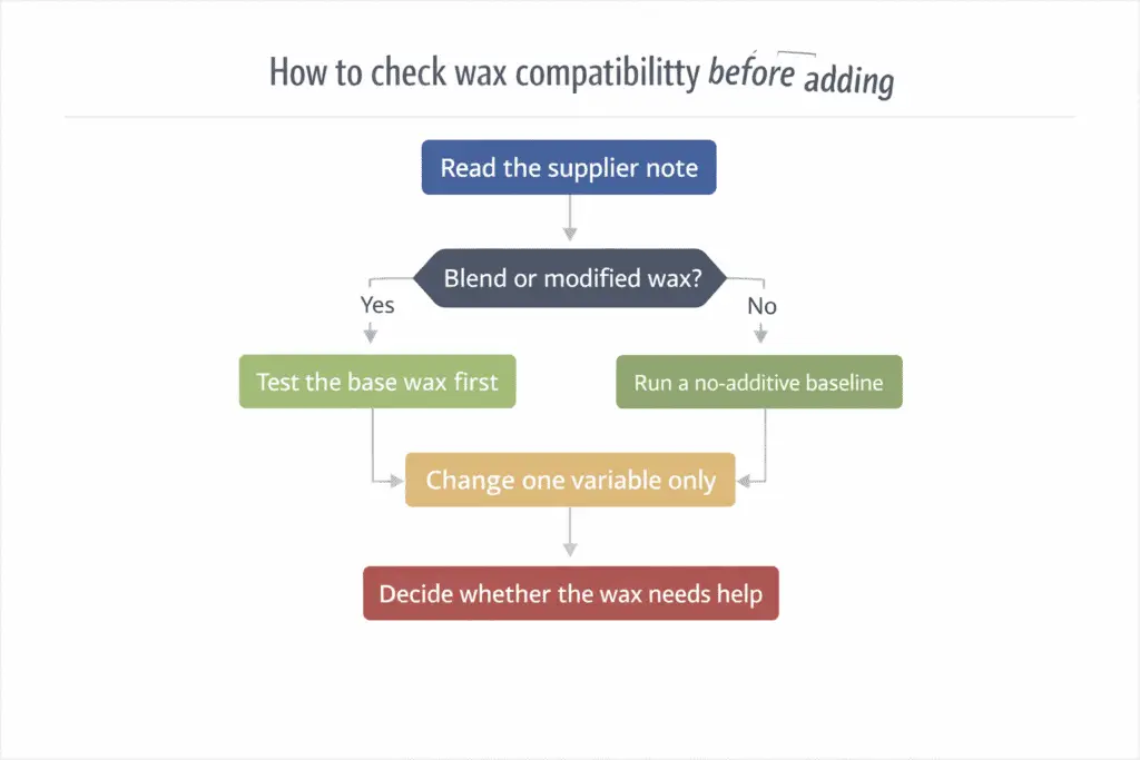 candle wax fit and additive check