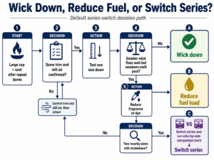 wick down and series switch decision path