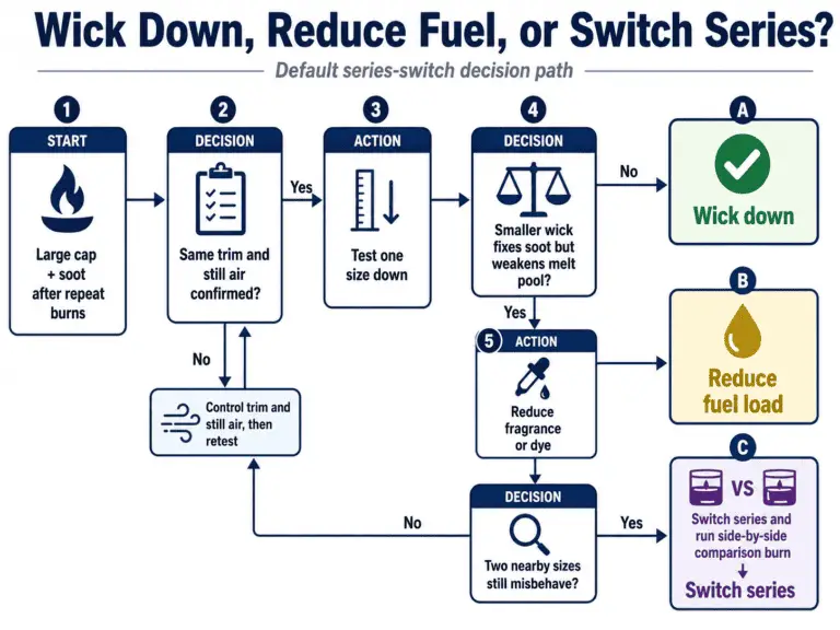wick down and series switch decision path