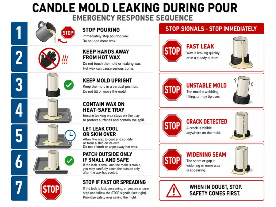 leaking mold and safe containment
