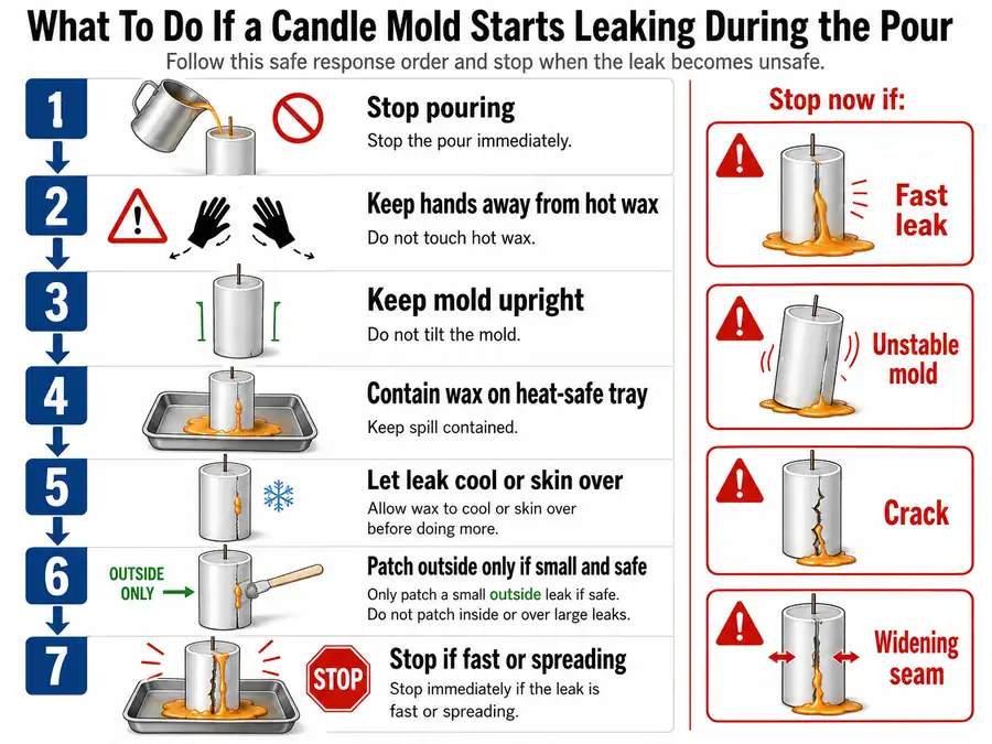 leaking mold and safe containment
