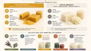 beeswax forms and candle uses