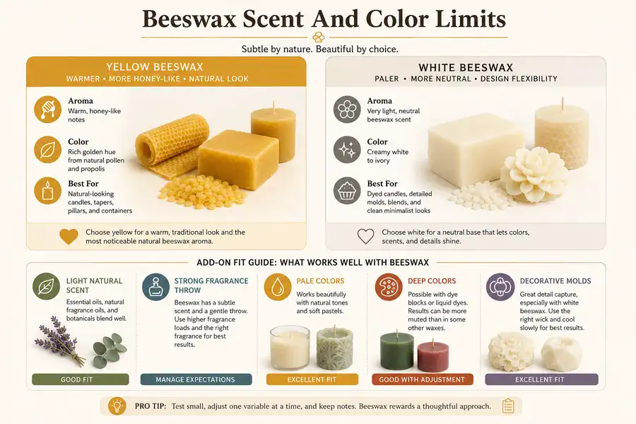 beeswax forms and candle uses