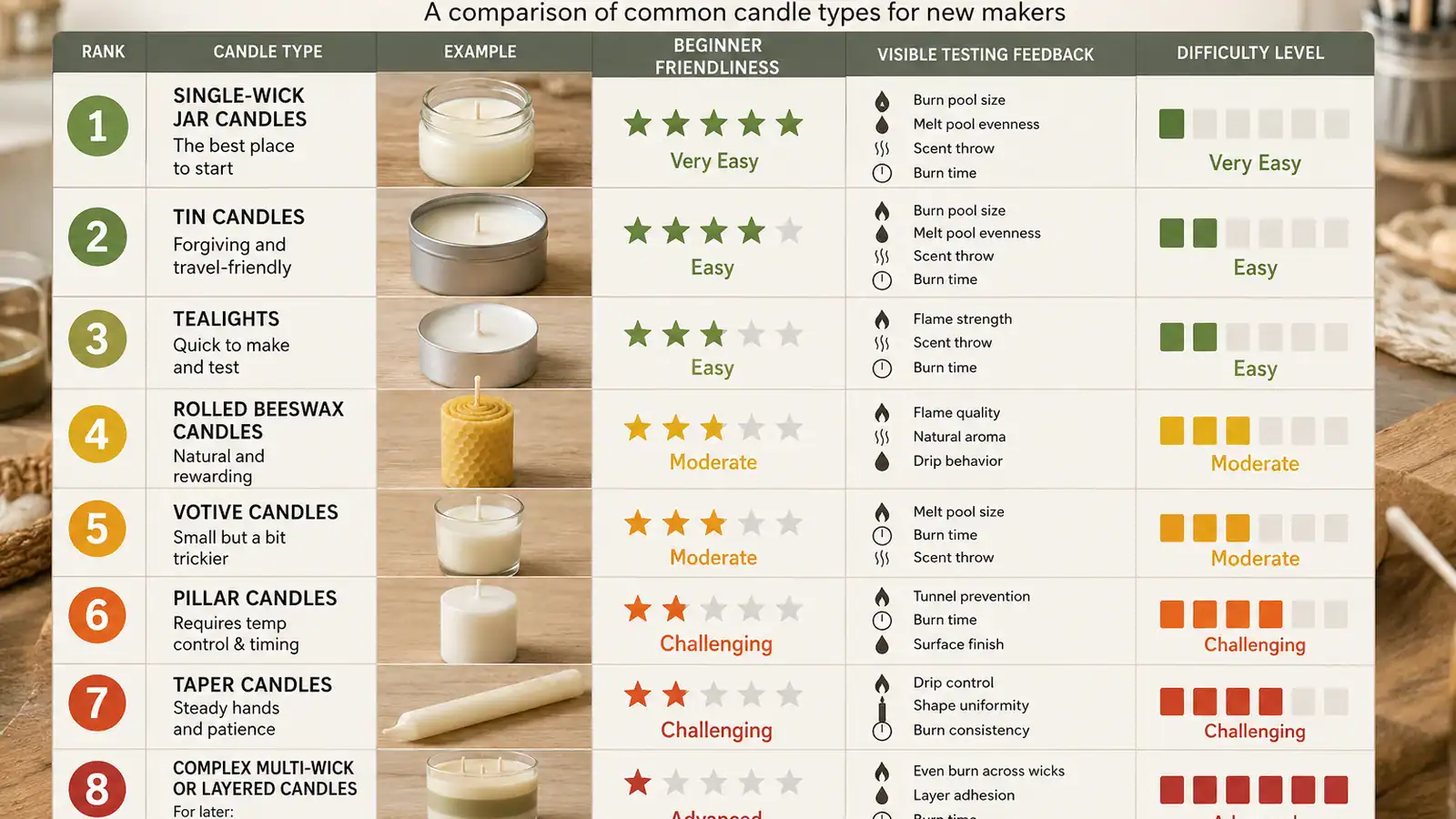Best Candle Types for Beginners (Easiest to Make + Test) - DIY Products 101