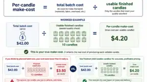 container, pillar, and taper candle cost comparison
