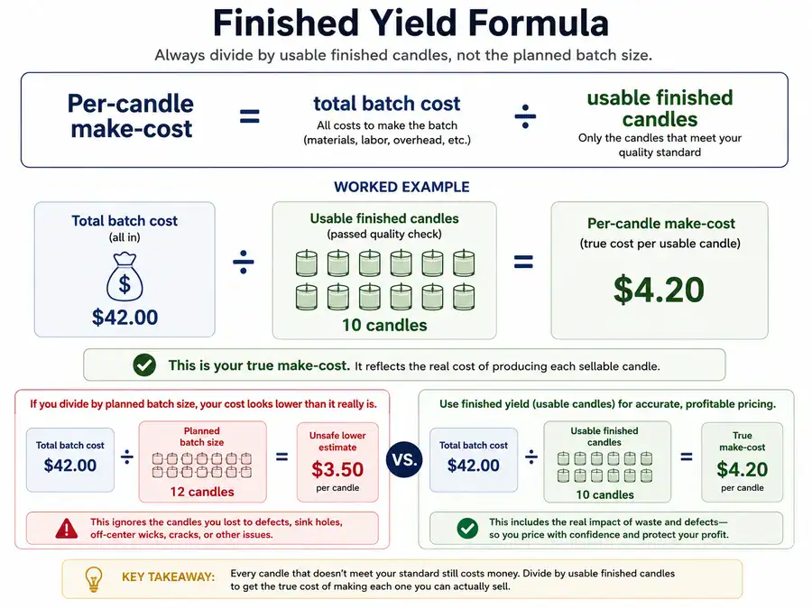 container, pillar, and taper candle cost comparison