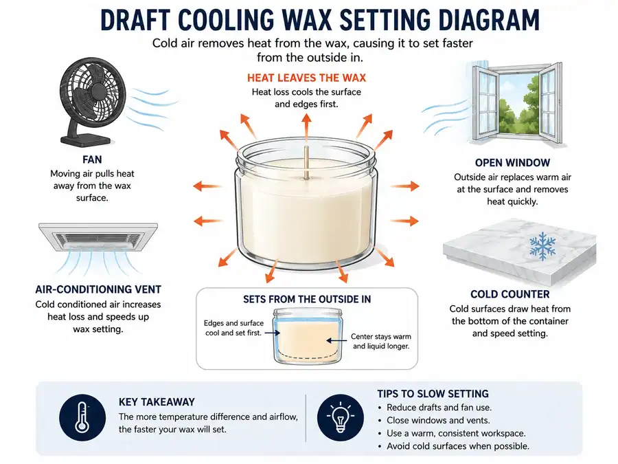 drafts and cold room heat loss