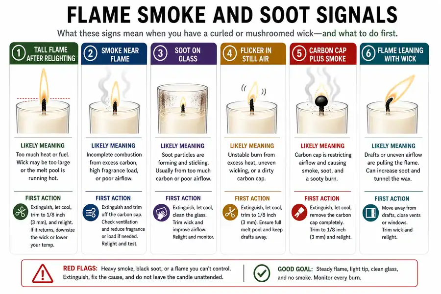 flame smoke and soot signals