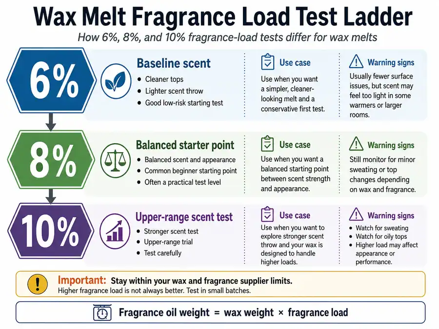 fragrance load percentages and testing bands