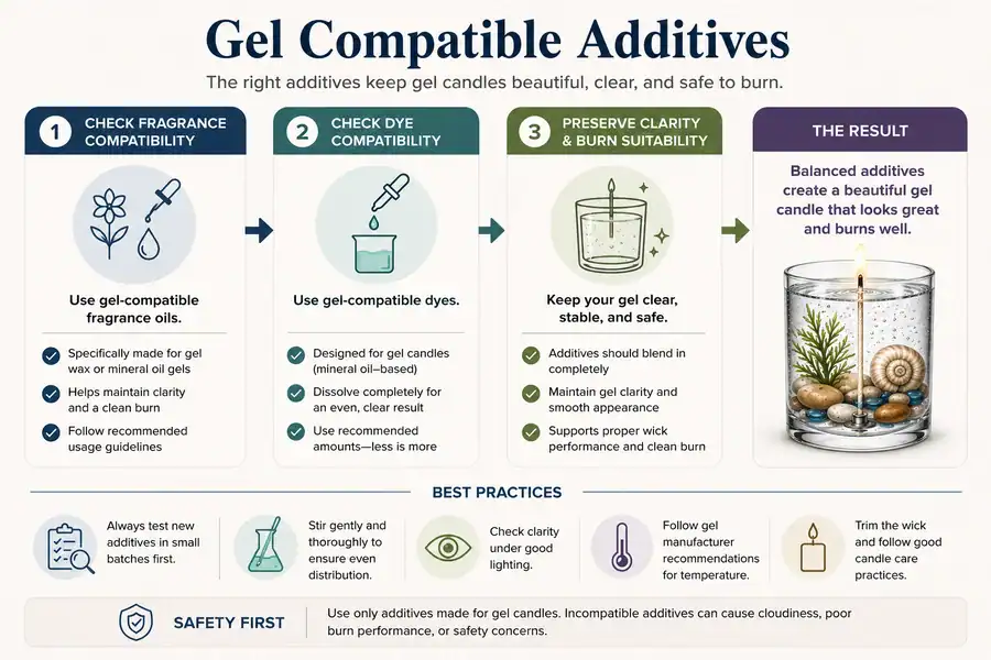 gel candle fragrance and dye compatibility
