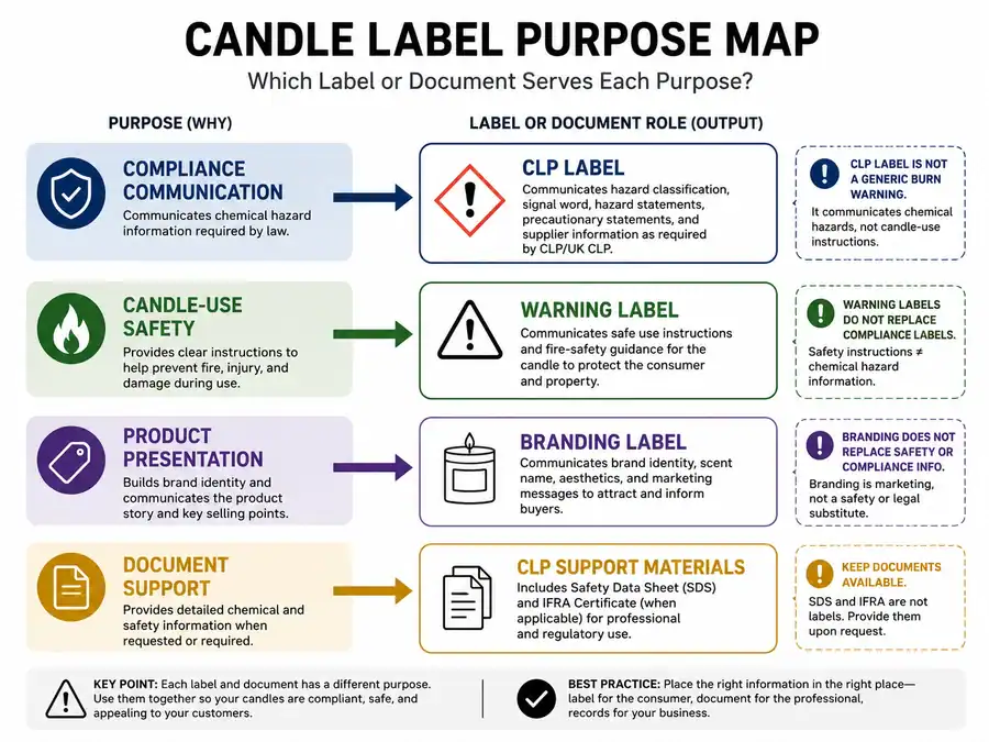 compliance safety and branding label purposes