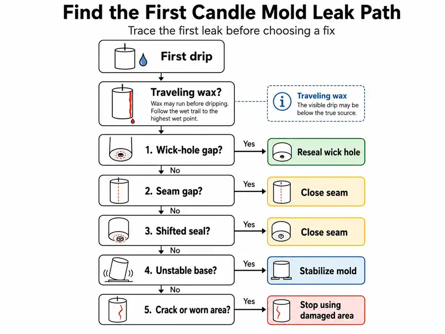 leak points and fix routes