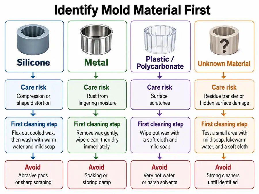 silicone metal and plastic mold care