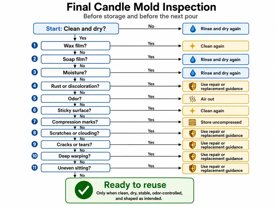 mold inspection and reuse readiness