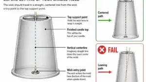 mold wick path and centerline