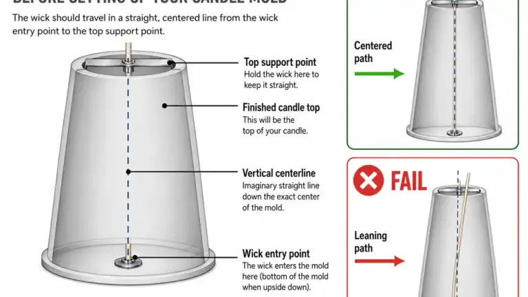 mold wick path and centerline