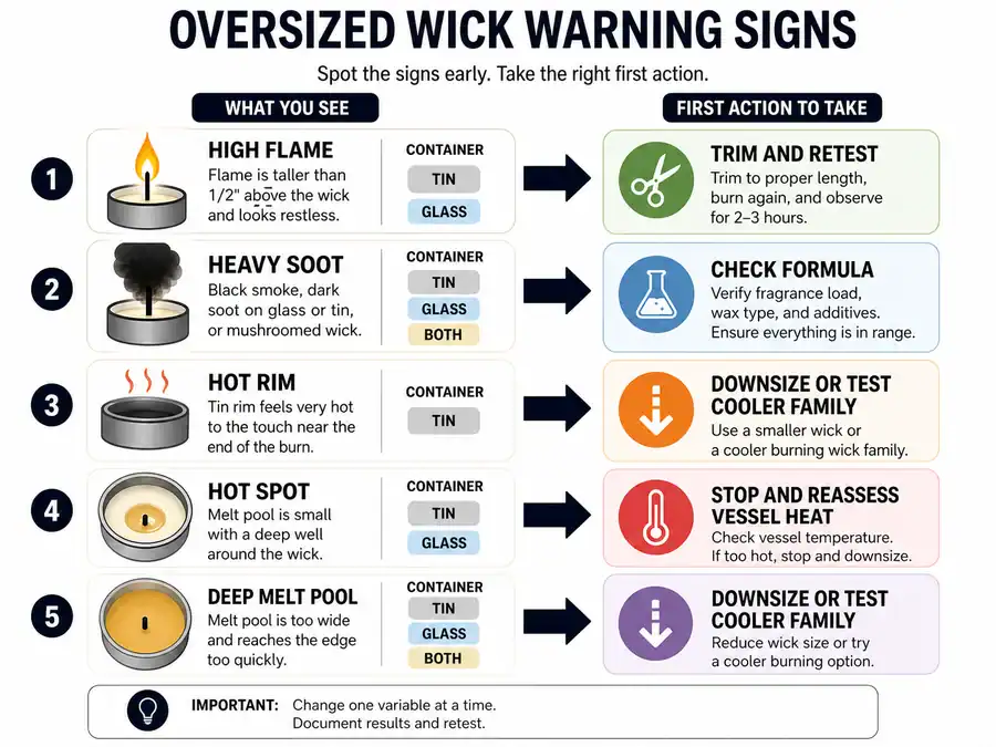oversized wick signs and first actions