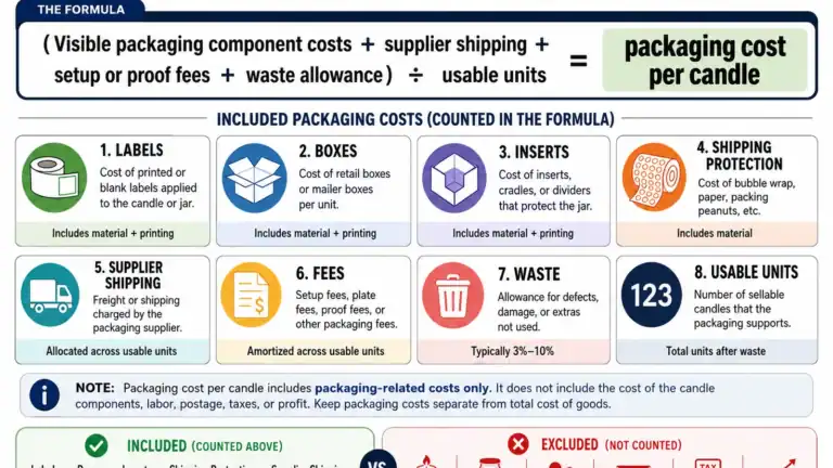packaging cost formula and usable units